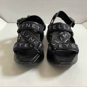 Stella McCartney Strappy Logo Platform Sandals